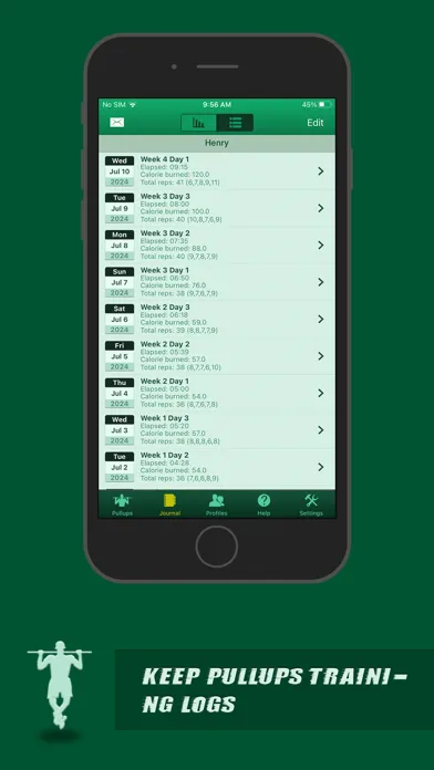 Pullups Coach Screenshots
