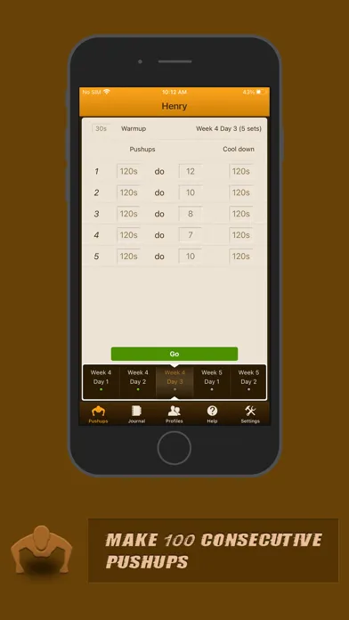 Ảnh chụp màn hình của Pushups Coach Pro