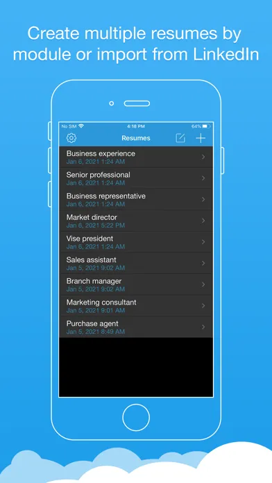 Capturas de pantalla de Resume Producer Pro