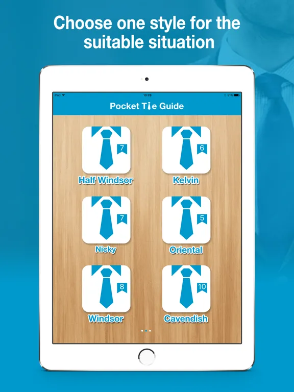 Capturas de pantalla de Pocket Tie Guide iPad 