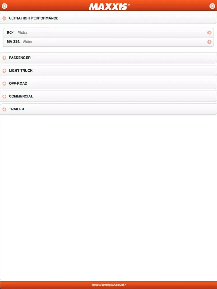 Maxxis Automotive Tires iPad  Ekran Görüntüleri