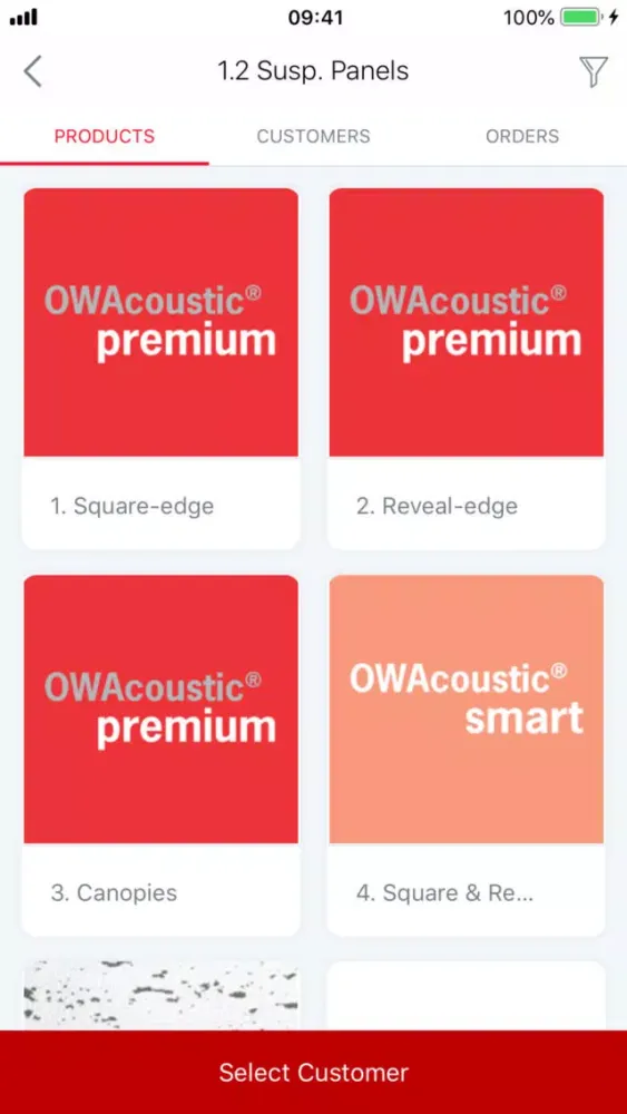 OWA Catalogue and Ordering App Screenshots