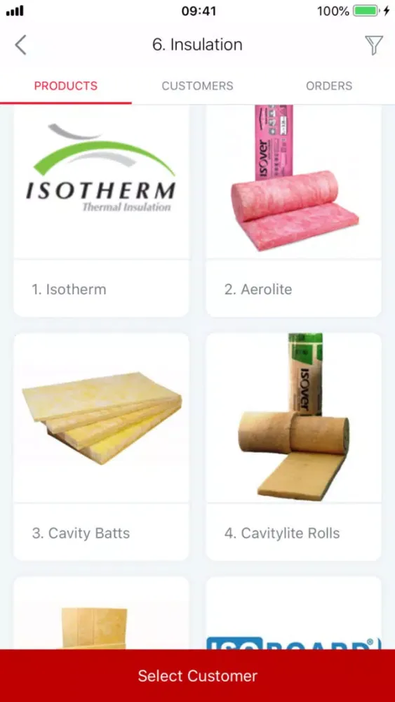 OWA Catalogue and Ordering App Screenshots