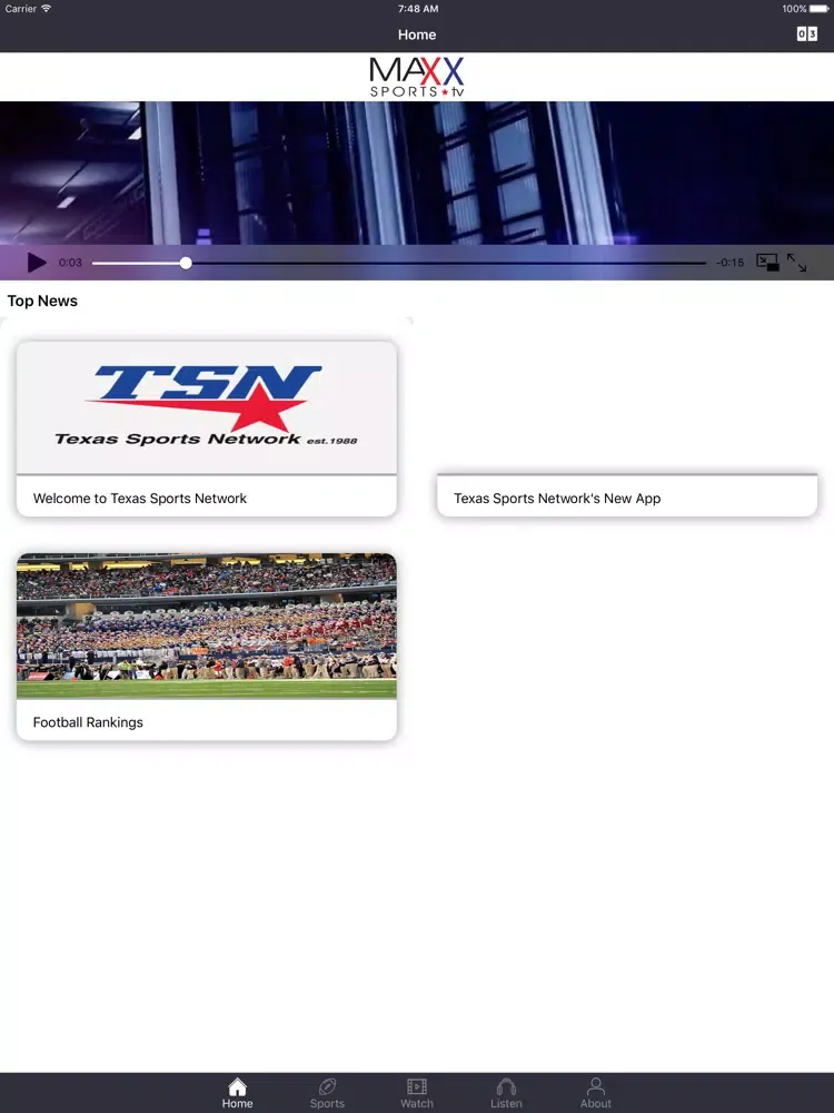 Скриншоты SportsMaxx iPad 