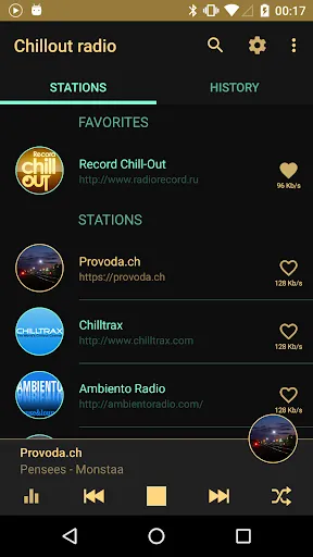 Chillout & Lounge music radio Screenshots