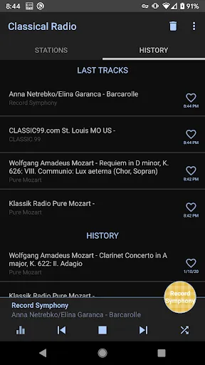 Classical Music Radio Screenshots