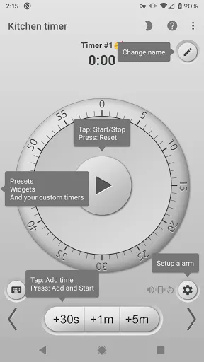Kitchen Multi-Timer Screenshots