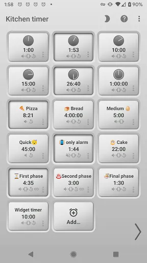 Kitchen Multi-Timer Screenshots