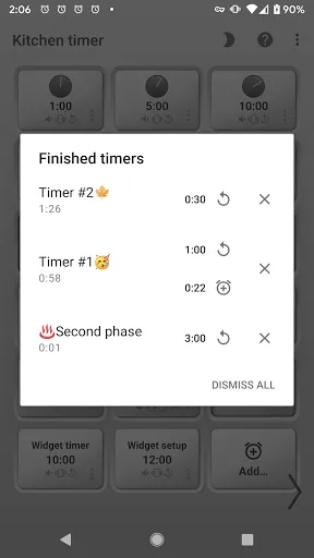Kitchen Multi-Timer Screenshots