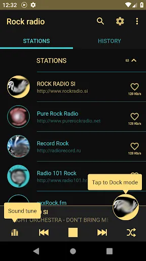 Rock Music online radio Screenshots