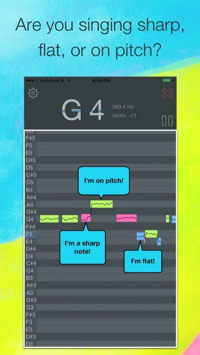 Zrzuty ekranu OnPitch - Vocal Pitch Monitor