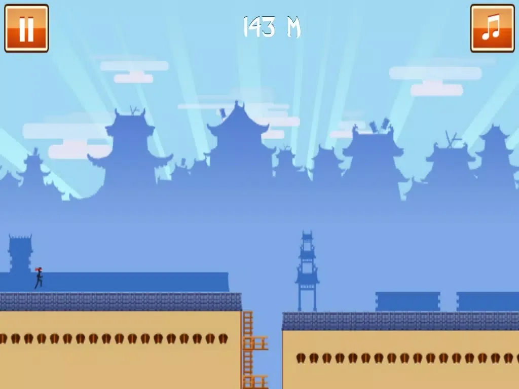 Stickman Ninja Runner iPad  스크린샷
