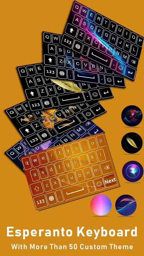 Tangkapan layar Esperanto Keyboard