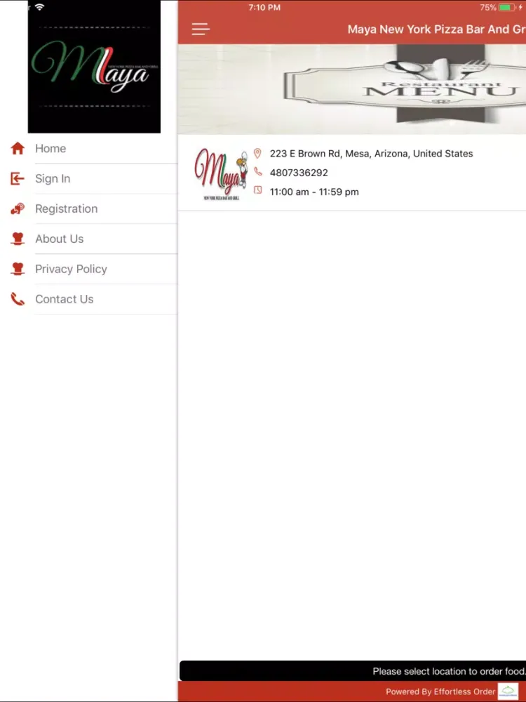 صور Maya New York Pizza iPad 