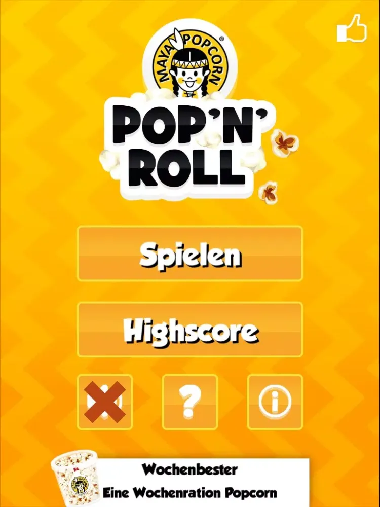 Tangkapan skrin Maya Pop'n'Roll iPad 