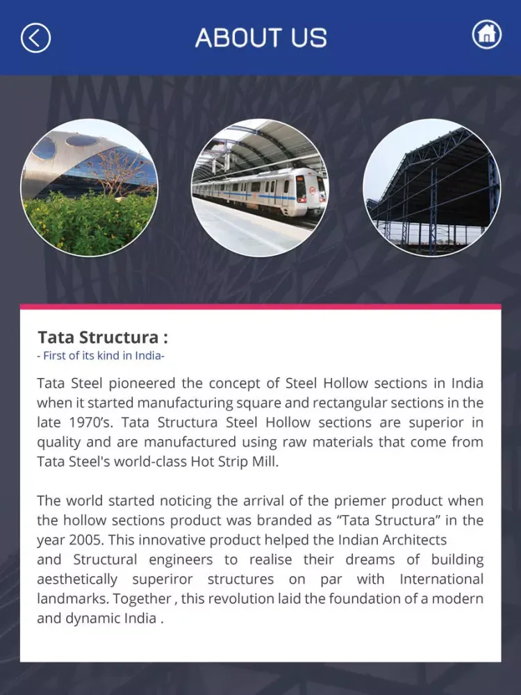 Ảnh chụp màn hình của Tata Structura 355 iPad 
