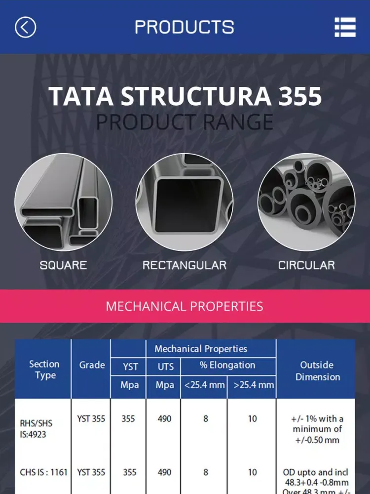Ảnh chụp màn hình của Tata Structura 355 iPad 
