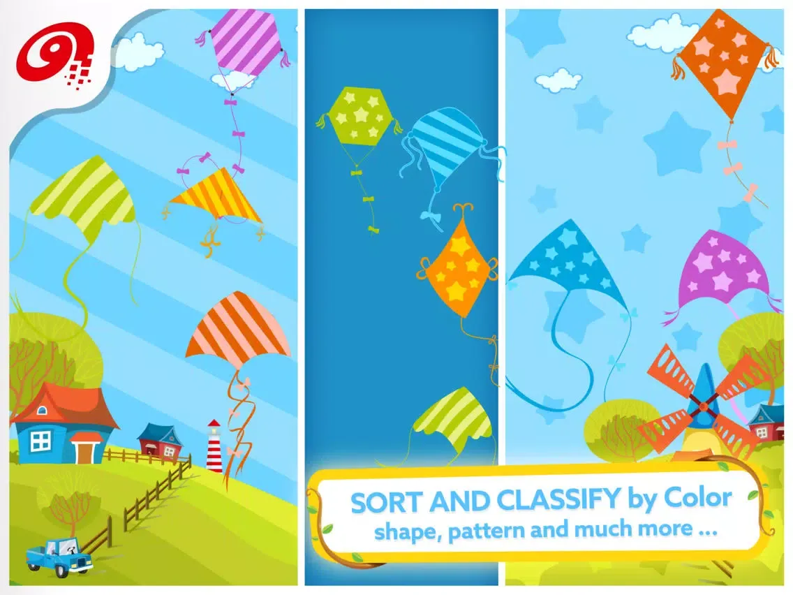 Capturas de pantalla de LittleOnes Toddler Puzzle Shapes 2, Educational Puzzle Games for Babies, Toddlers & Preschool Kids. Sorting Shapes and Colors - Full Version iPad 