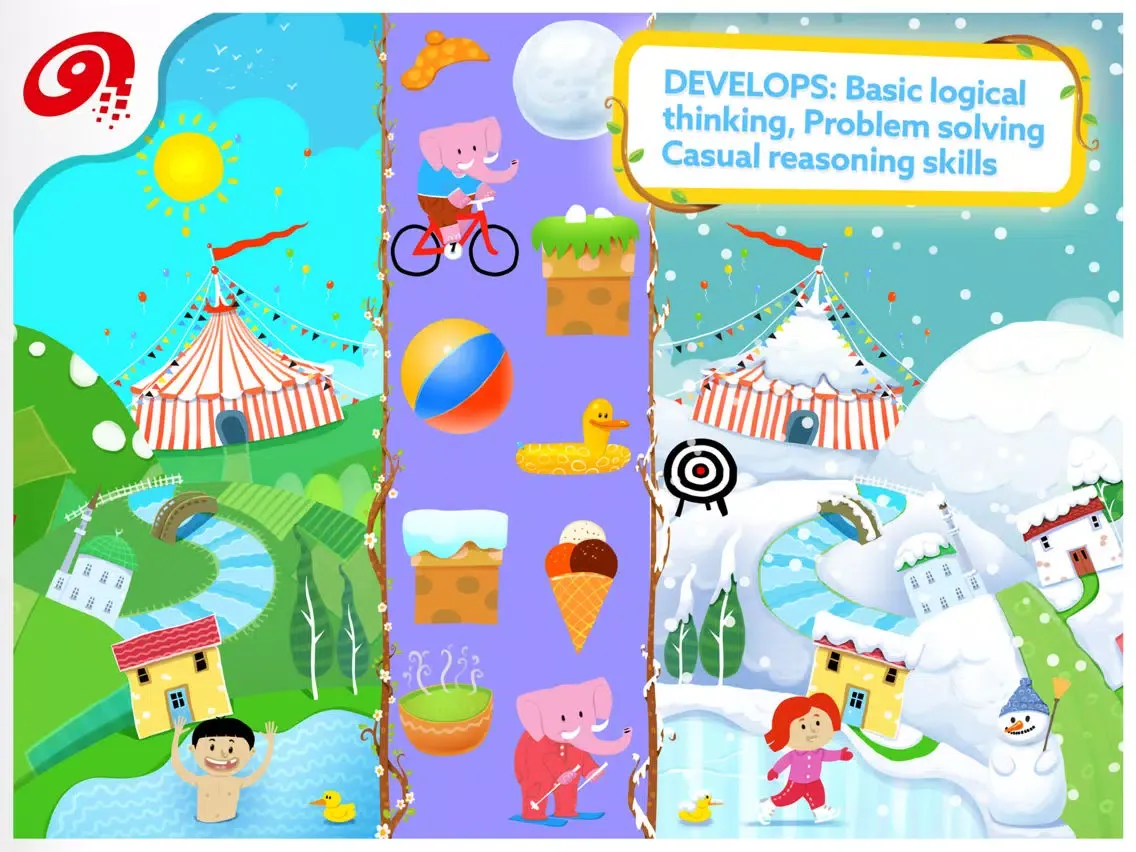 Capturas de pantalla de LittleOnes Toddler Puzzle Shapes 2, Educational Puzzle Games for Babies, Toddlers & Preschool Kids. Sorting Shapes and Colors - Full Version iPad 