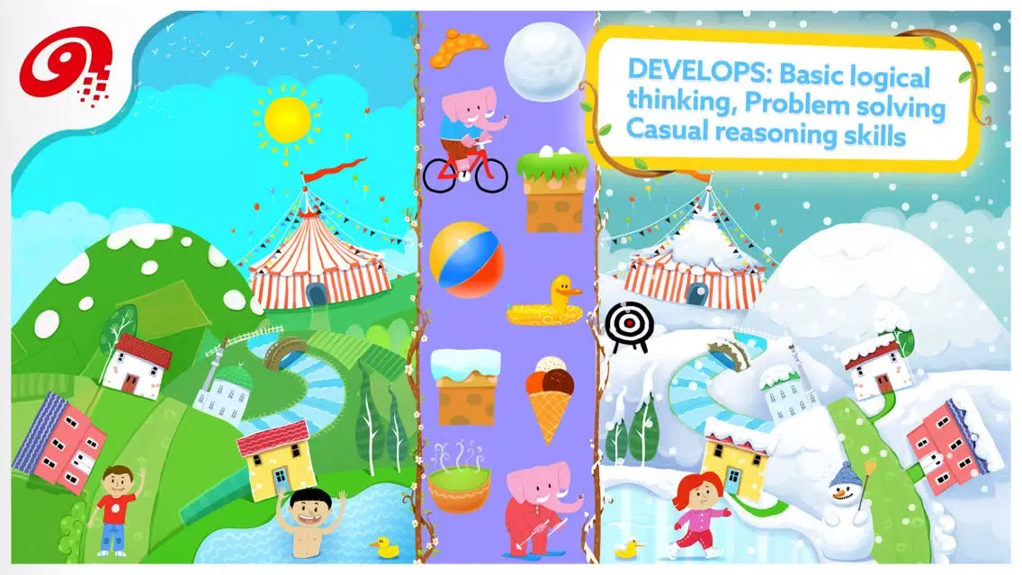 Capturas de pantalla de LittleOnes Toddler Puzzle Shapes 2, Educational Puzzle Games for Babies, Toddlers & Preschool Kids. Sorting Shapes and Colors - Full Version