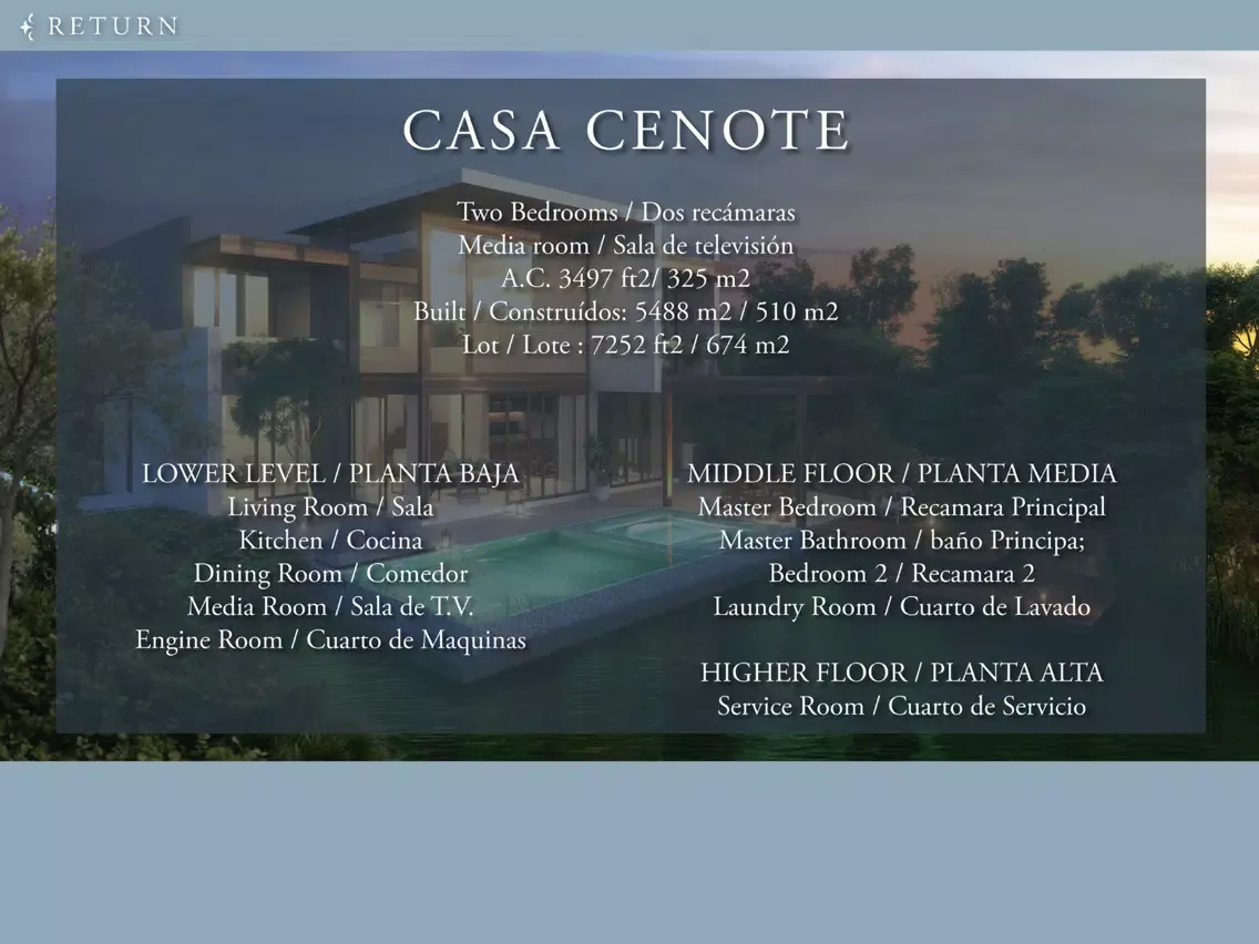 Mayakoba Residences Cenote iPad  Screenshots