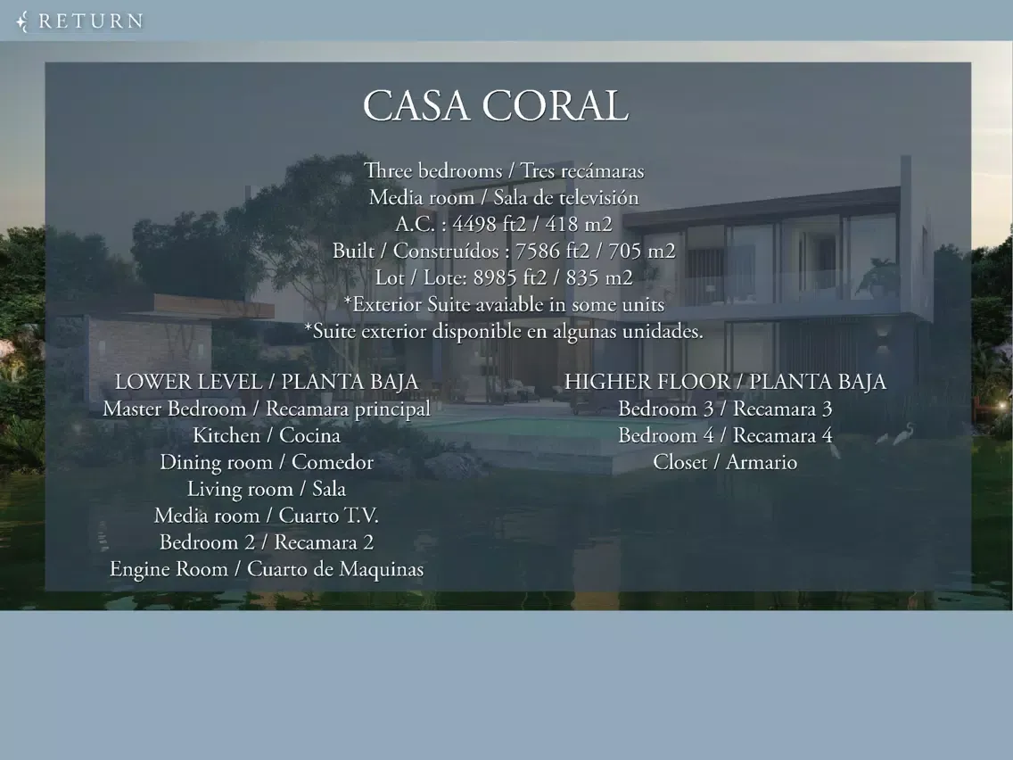 Mayakoba Residences Coral iPad 应用截图