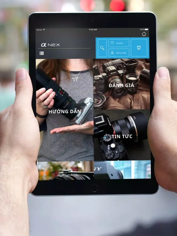 Captures d'écran de Máy ảnh Sony - mua bán và review máy ảnh iPad 