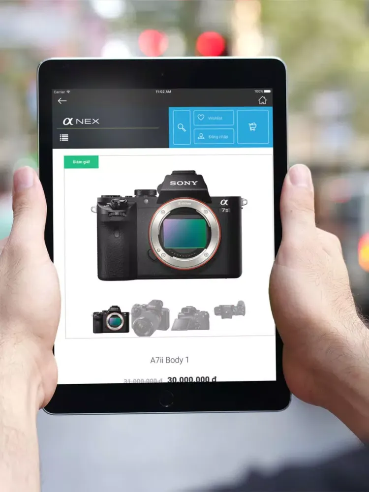 Captures d'écran de Máy ảnh Sony - mua bán và review máy ảnh iPad 