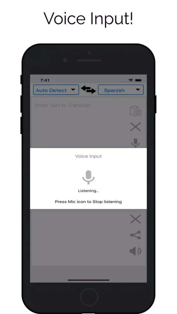 Multi Language Translator App スクリーンショット