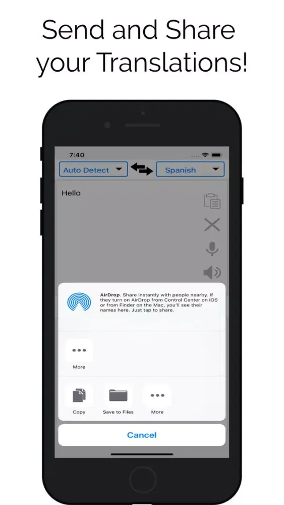 Multi Language Translator App スクリーンショット