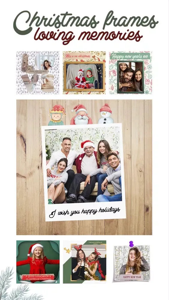 Christmas Frames Collage Maker 스크린샷