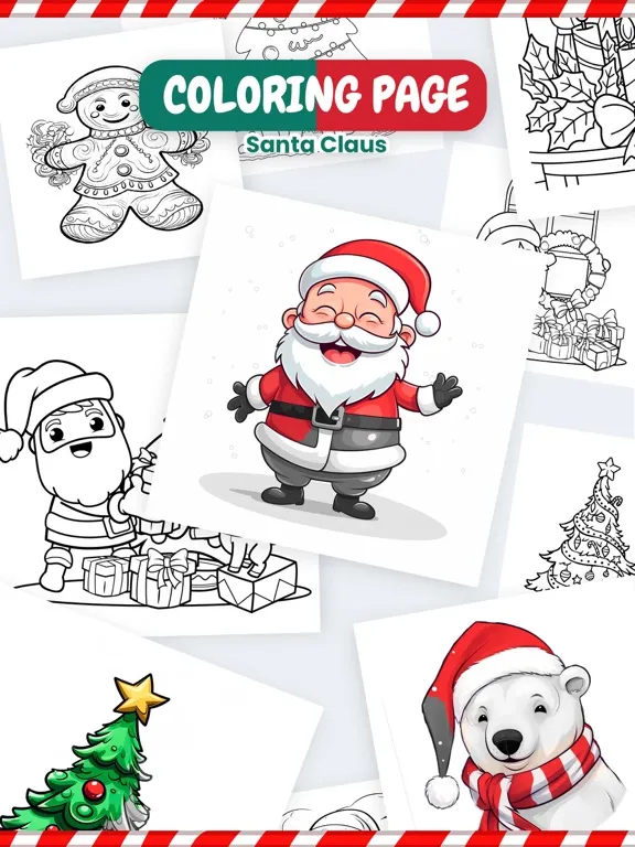 Christmas drawings – colorbook iPad  स्क्रीनशॉट