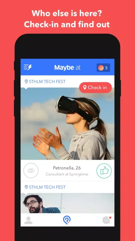 Maybe at - Connect with people at events and places 스크린샷