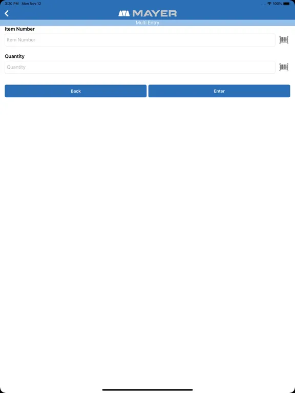 Mayer VMI iPad  Screenshots