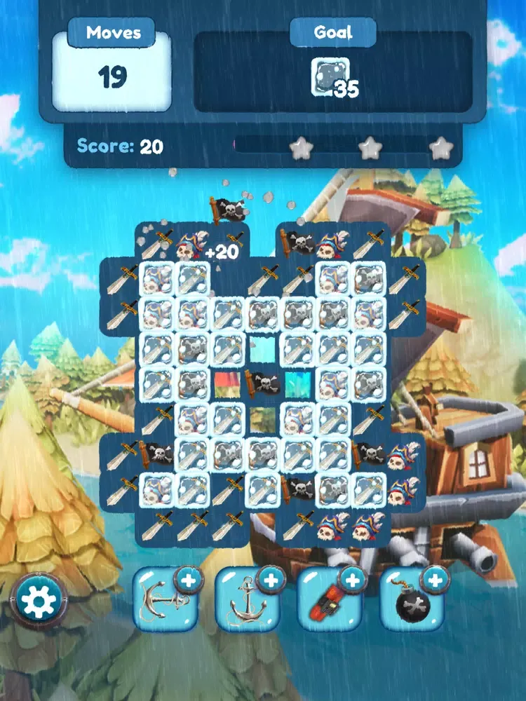 Tangkapan skrin Pirates Match Puzzle Mania iPad 