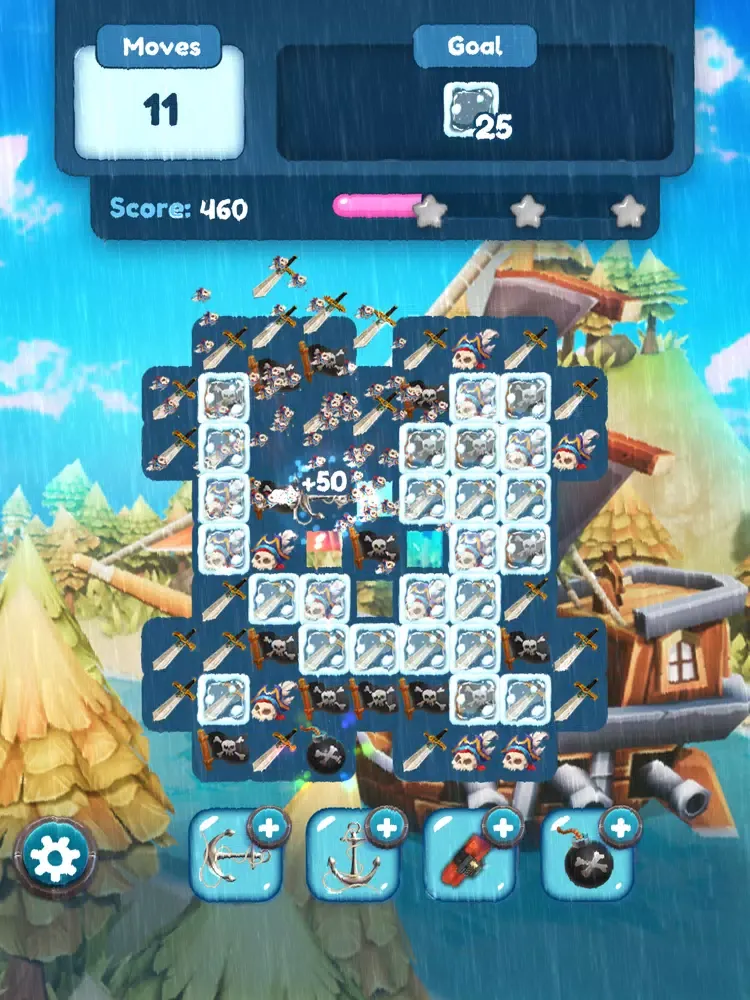 Tangkapan skrin Pirates Match Puzzle Mania iPad 