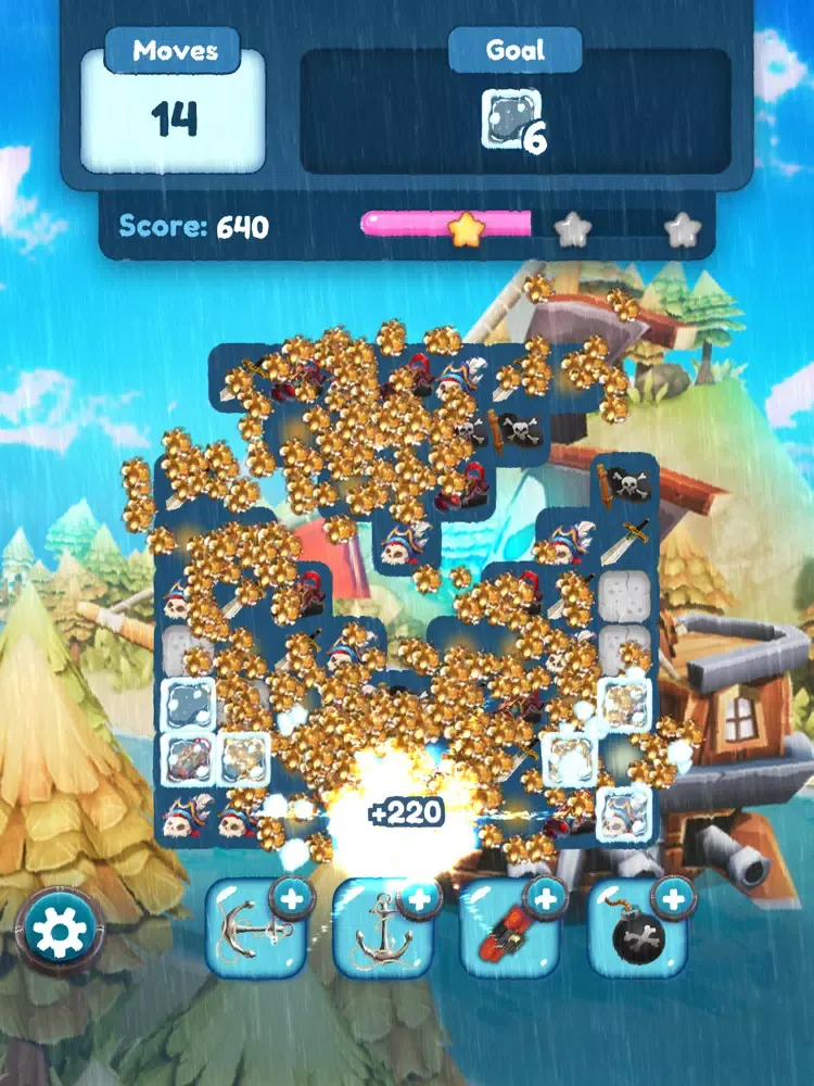 Tangkapan skrin Pirates Match Puzzle Mania iPad 