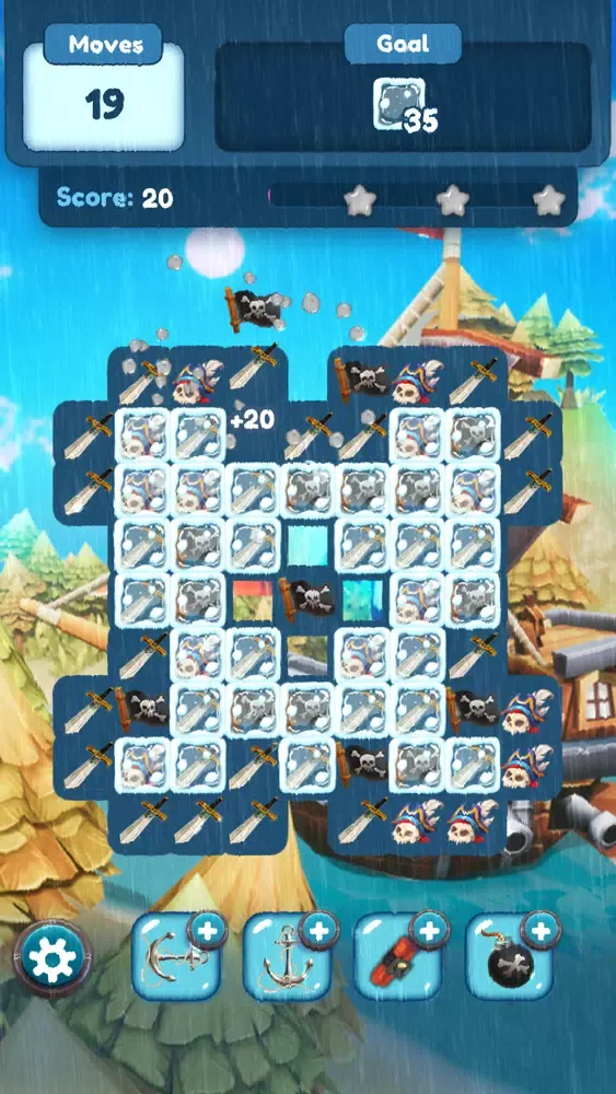 Tangkapan skrin Pirates Match Puzzle Mania