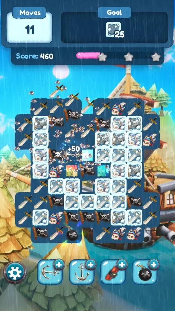 Tangkapan skrin Pirates Match Puzzle Mania