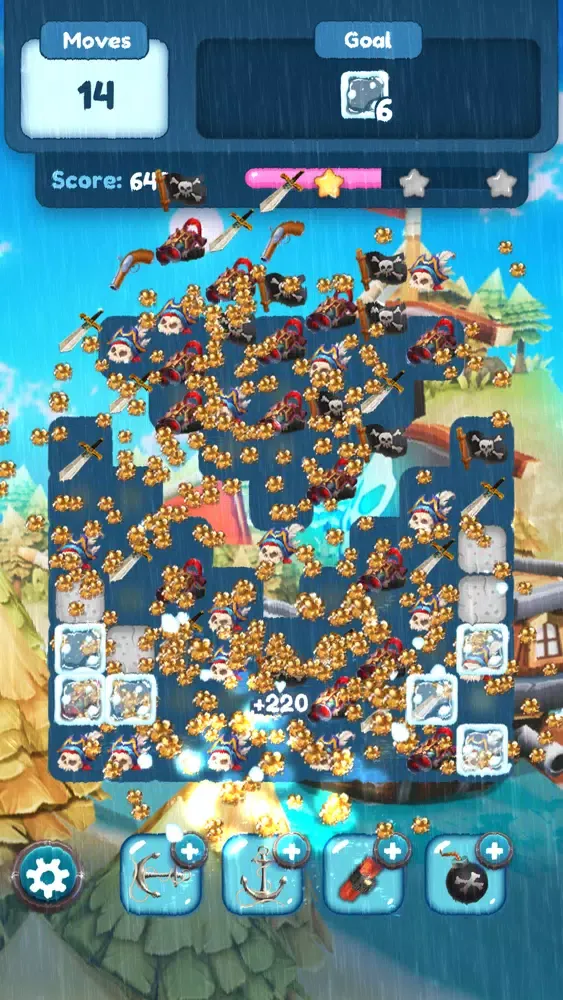 Tangkapan skrin Pirates Match Puzzle Mania