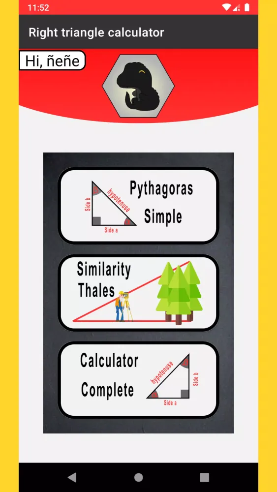 Captures d'écran de Right Triangle Calculator