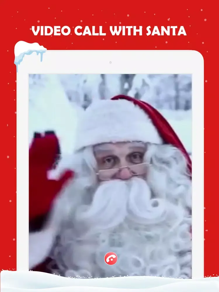 Santa Video Call, Gif and Text iPad  Ekran Görüntüleri
