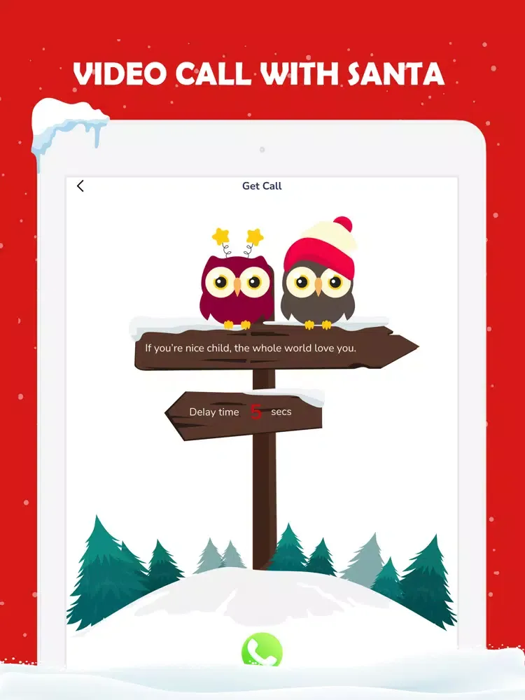 Santa Video Call, Gif and Text iPad  Ekran Görüntüleri