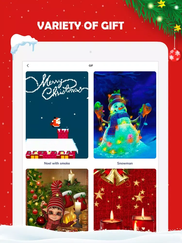 Santa Video Call, Gif and Text iPad  Ekran Görüntüleri