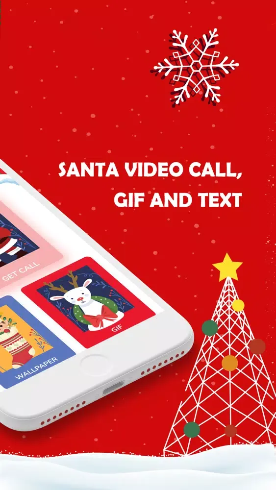 Santa Video Call, Gif and Text Ekran Görüntüleri