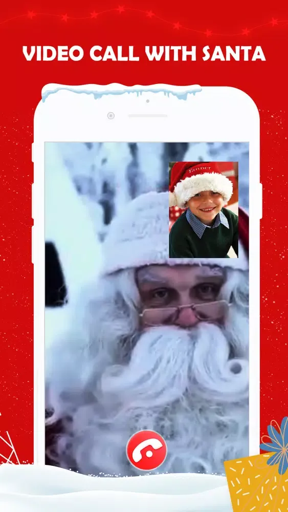 Santa Video Call, Gif and Text Ekran Görüntüleri