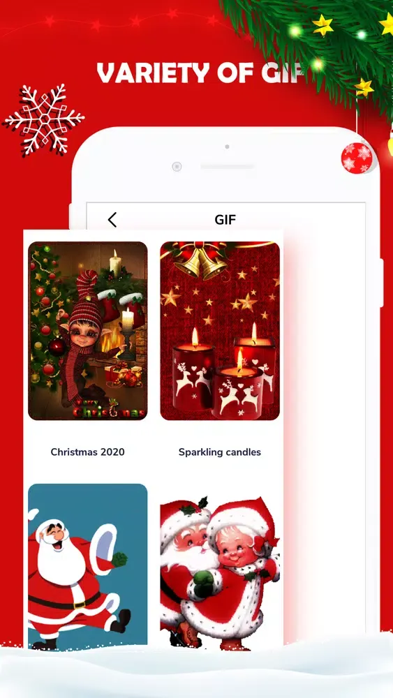 Santa Video Call, Gif and Text Ekran Görüntüleri