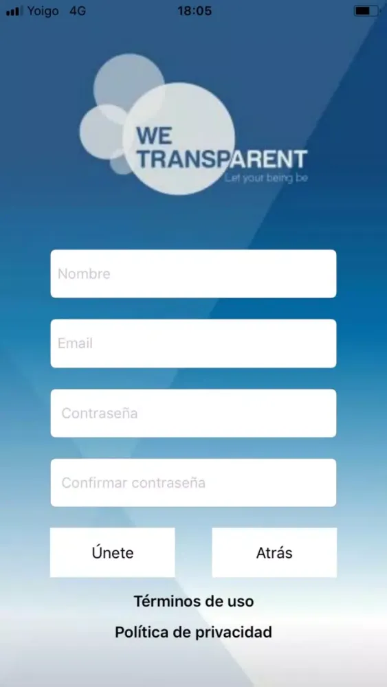 Zrzuty ekranu WeTransparent