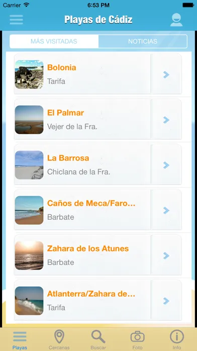 Ảnh chụp màn hình của Playas de Cádiz