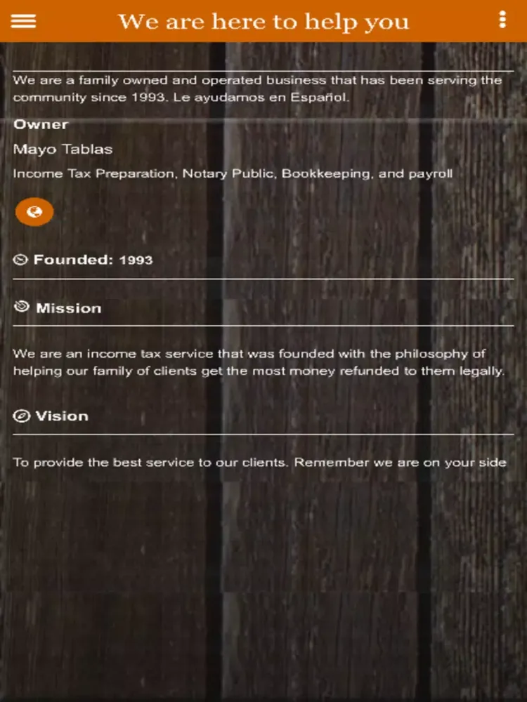 Mayos Tax Service iPad  스크린샷